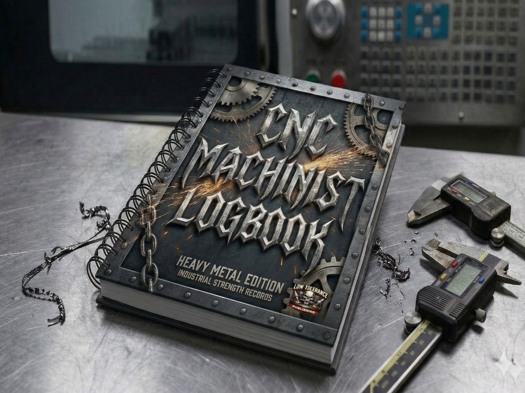 CNC Machinist logbooks (Buy 3 or more Ships Free!)