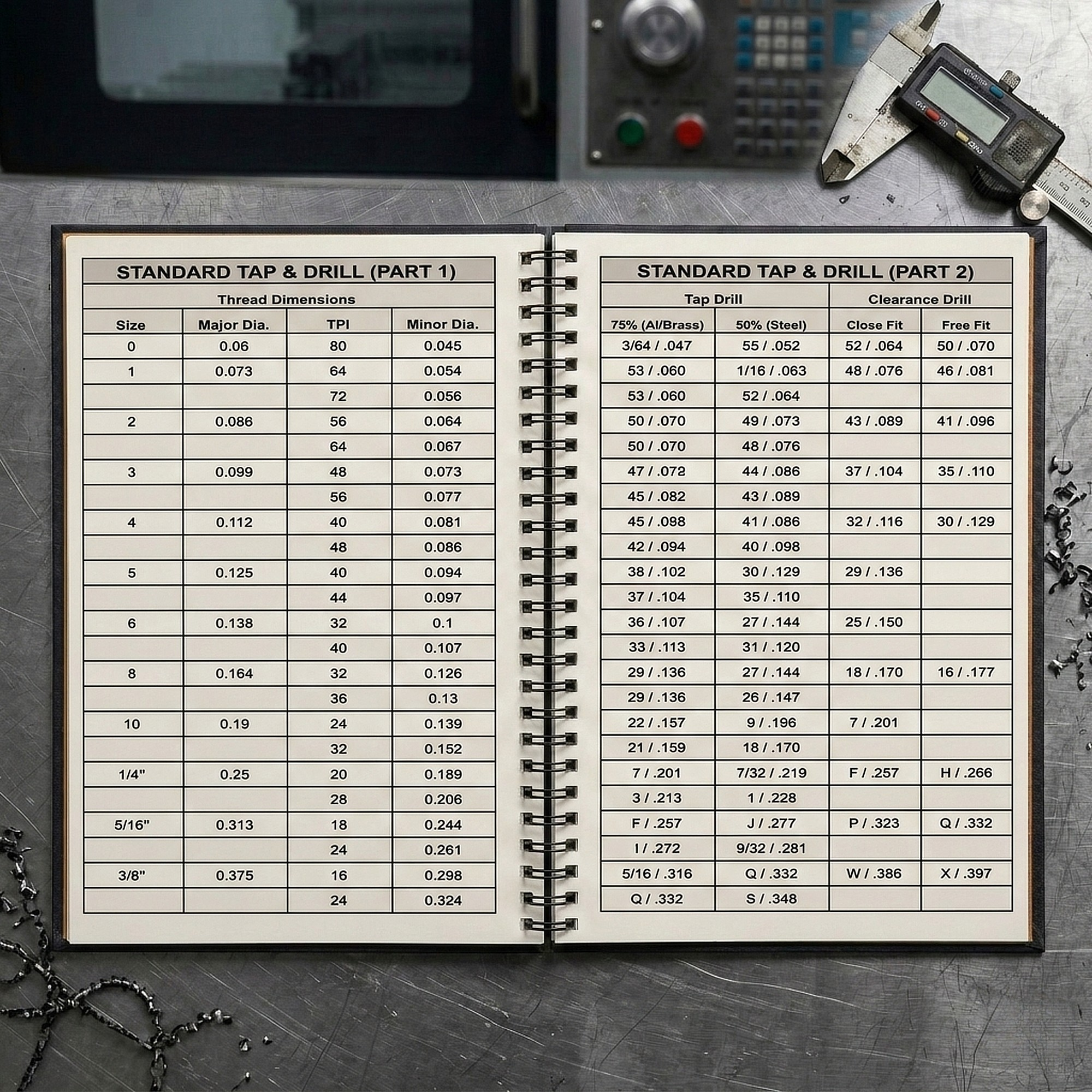 CNC Machinist logbooks (Buy 3 or more Ships Free!)