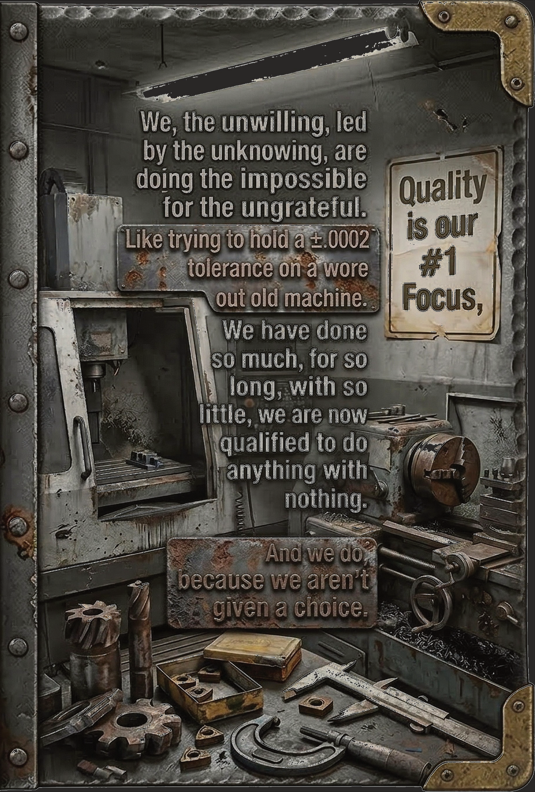 CNC Machinist logbooks (Buy 3 or more Ships Free!)